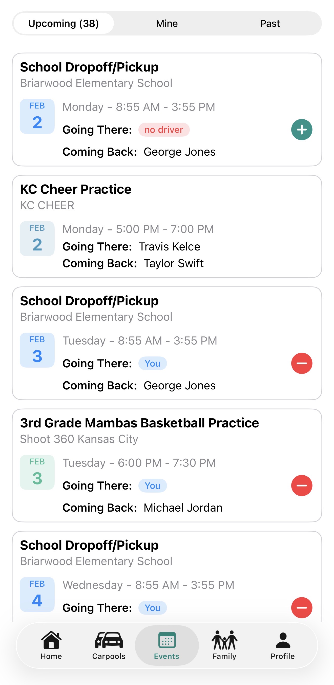 Event view